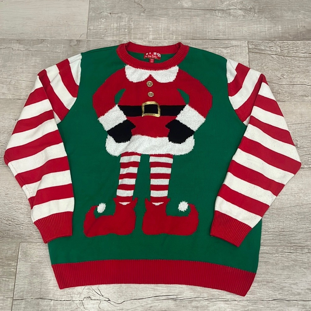 To Be Jolly Elf‎ Ugly Christmas Sweater Women’s Size XXL